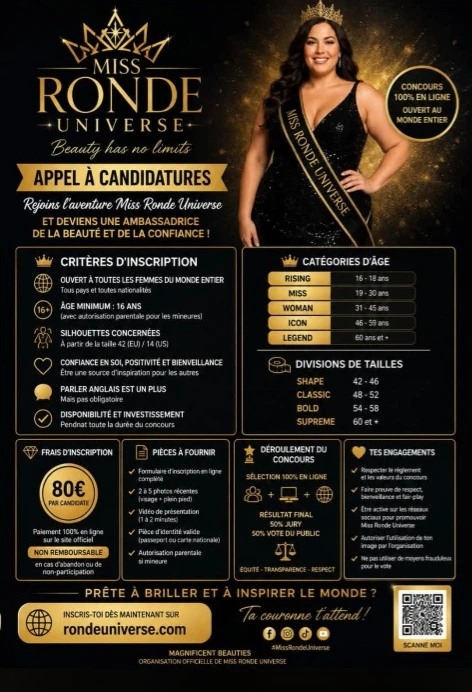 Affiche Miss Ronde Universe 2027